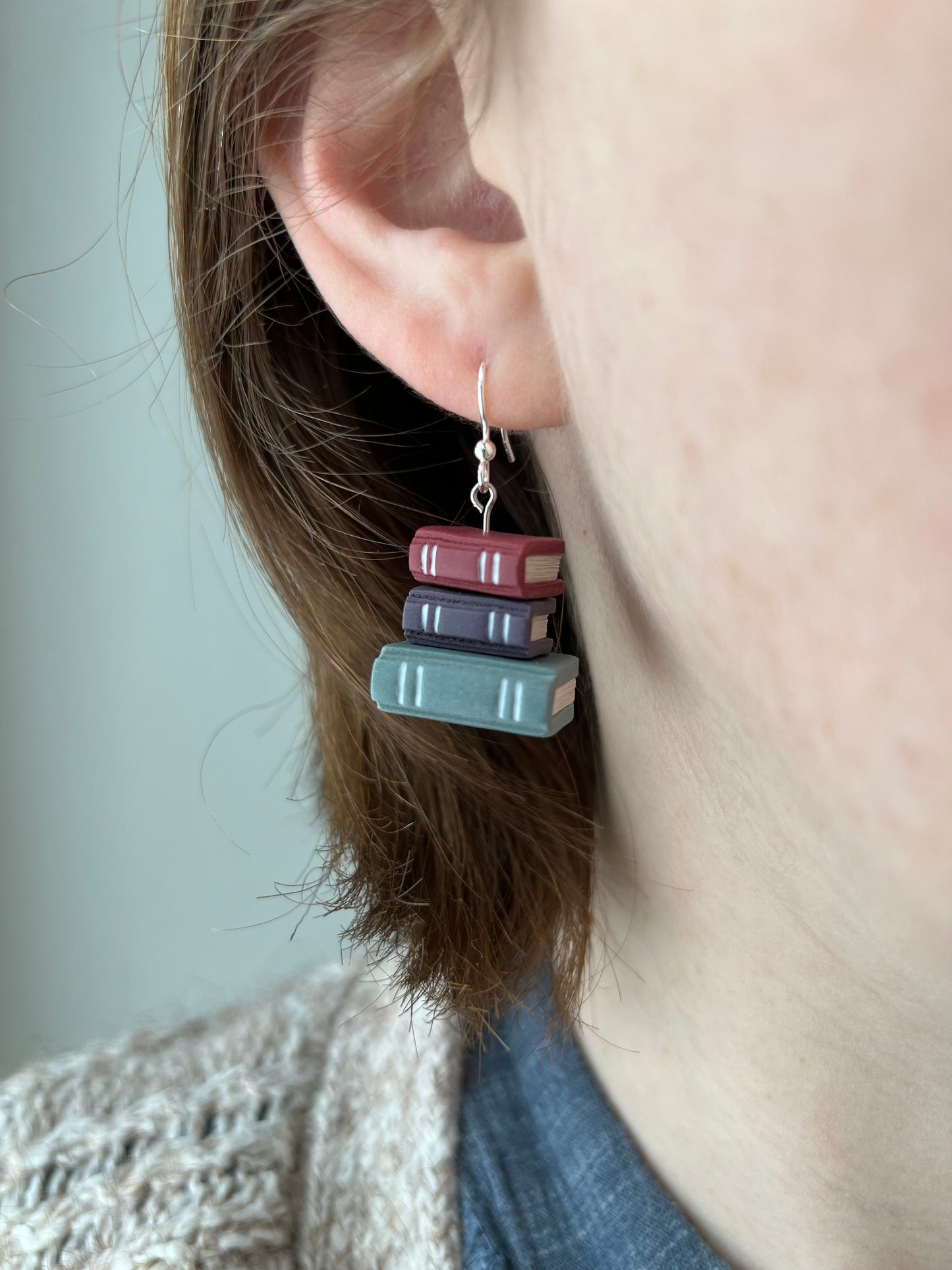 Book Stack Earrings