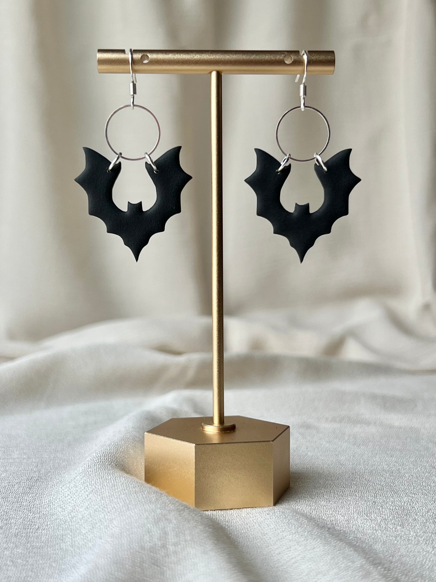 Hanging Bat Earrings