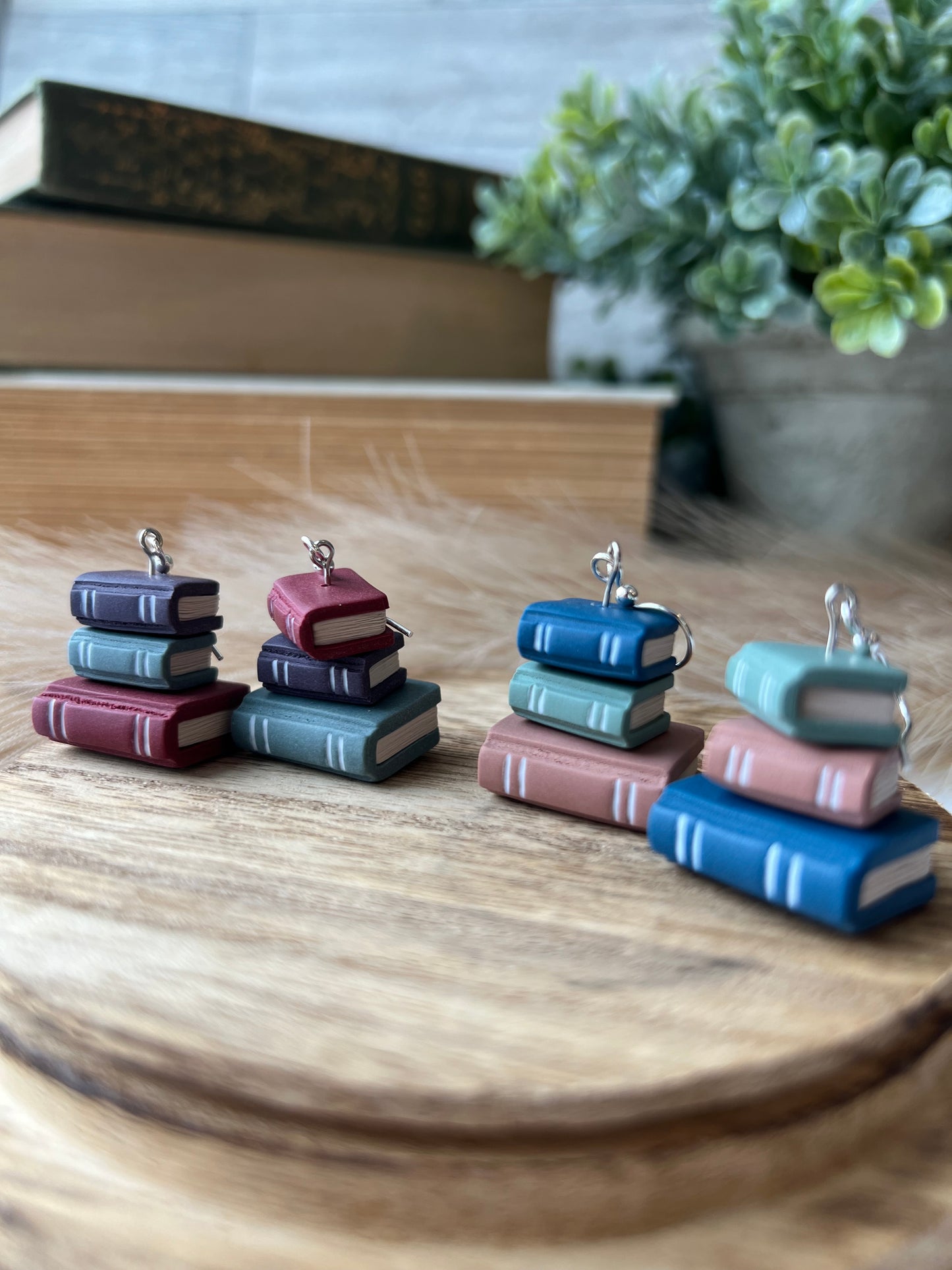Book Stack Earrings