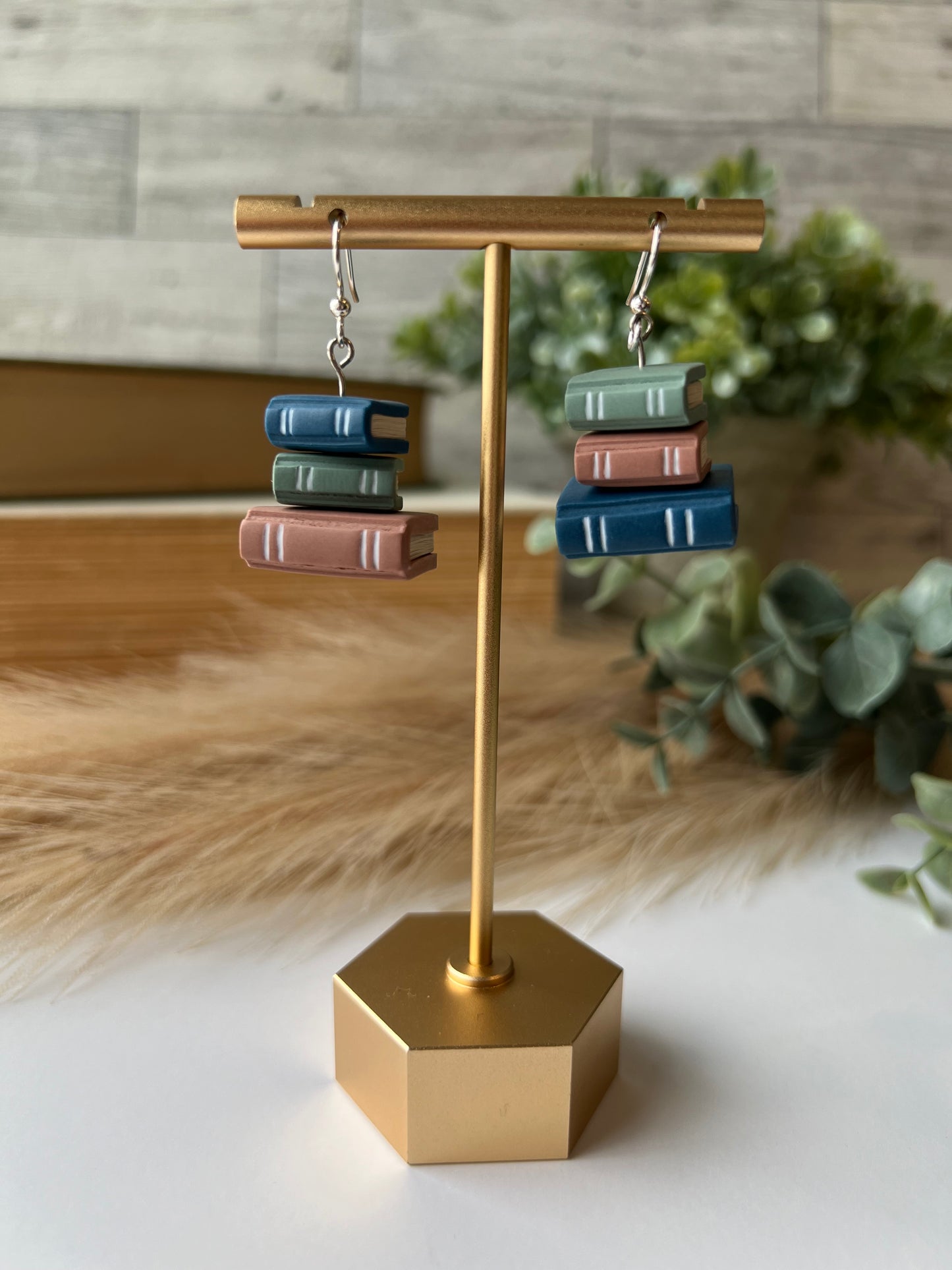 Book Stack Earrings