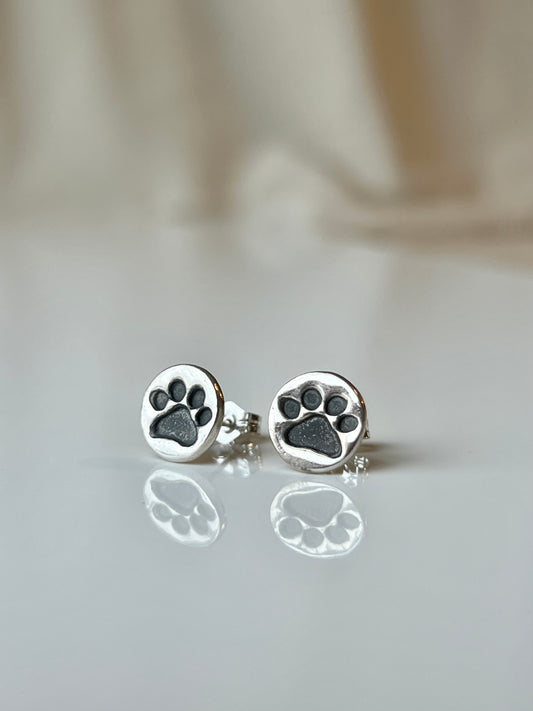 Paw Print Studs