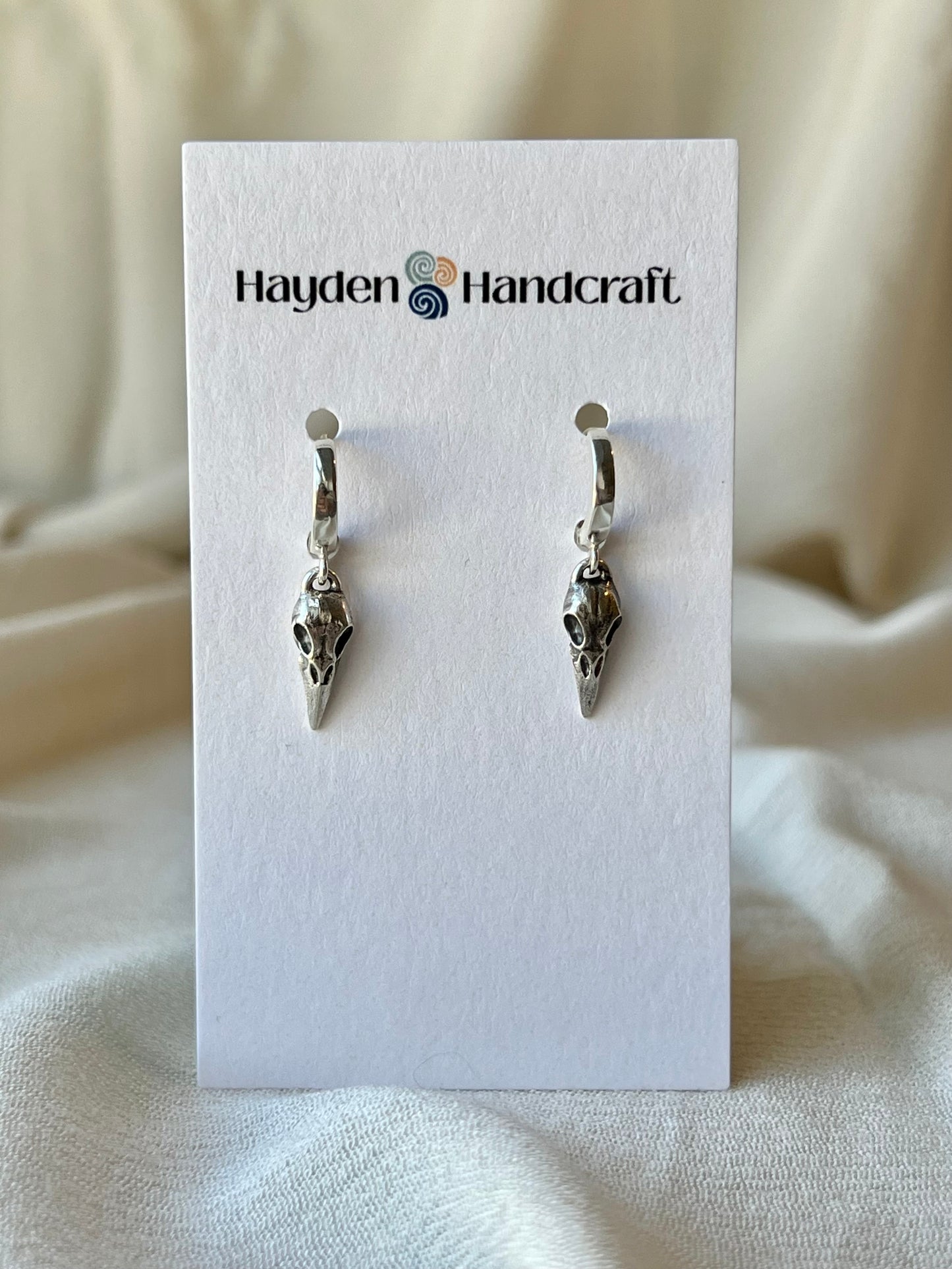 Raven Skull Earrings