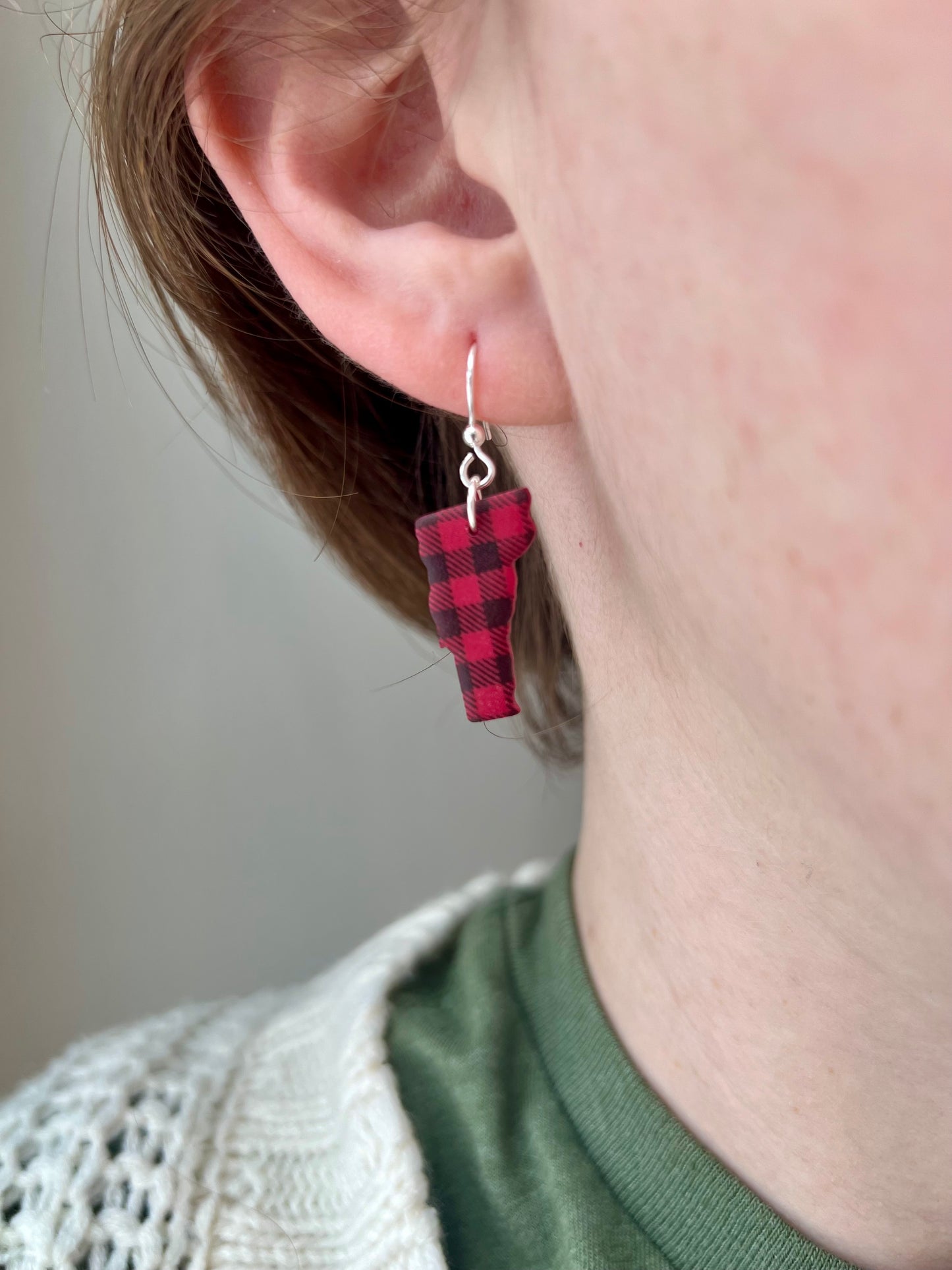 Buffalo Plaid Vermont Earrings