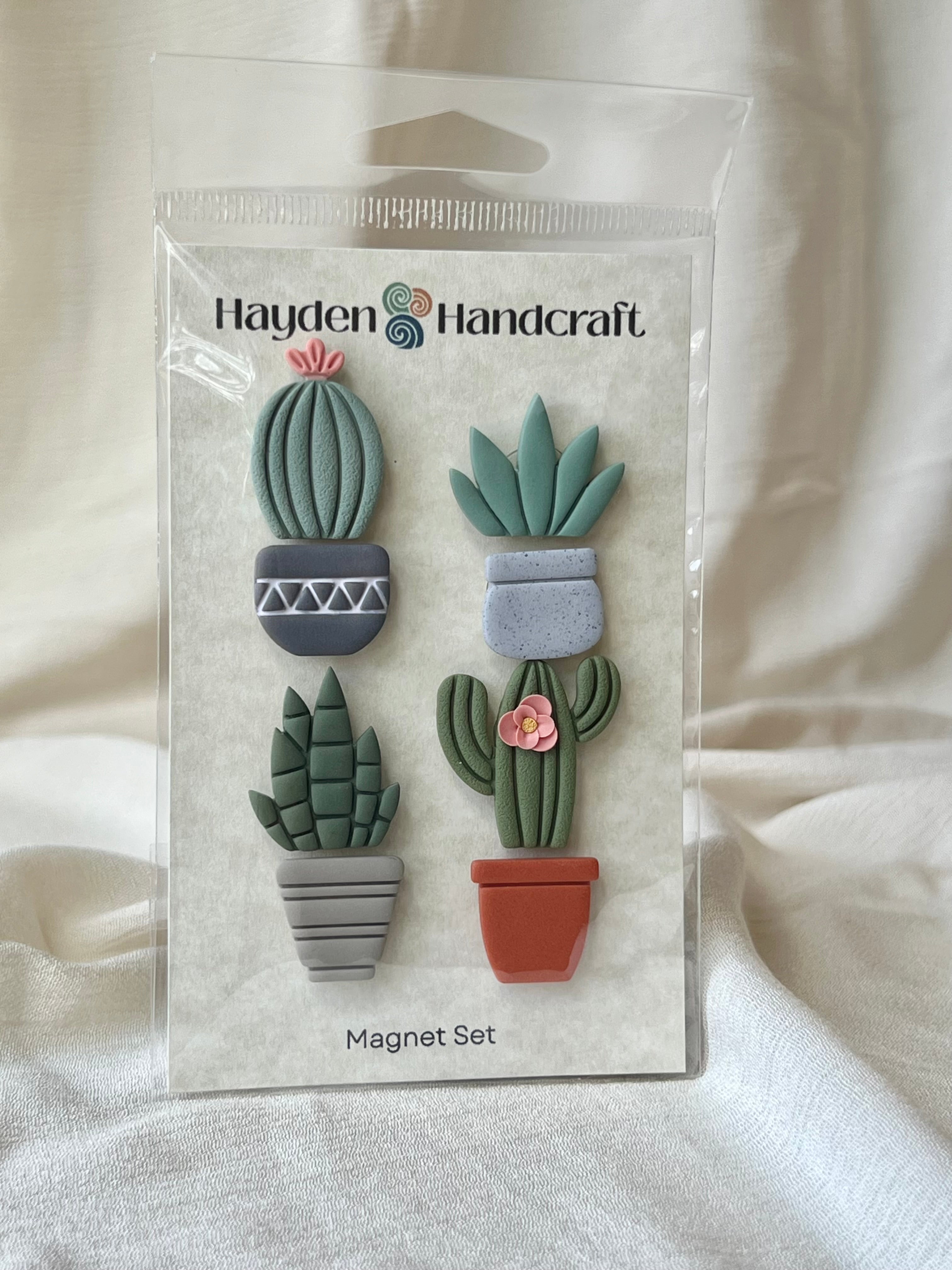 magnetic succulent pots Potted Plants Magnet Set – Hayden Handcraft