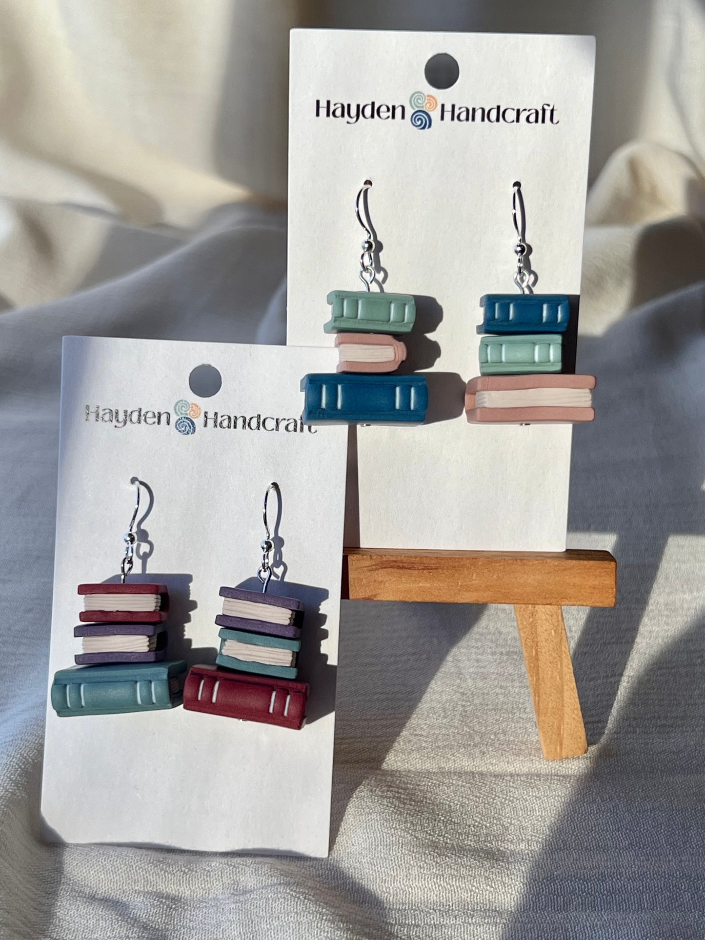 Book Stack Earrings