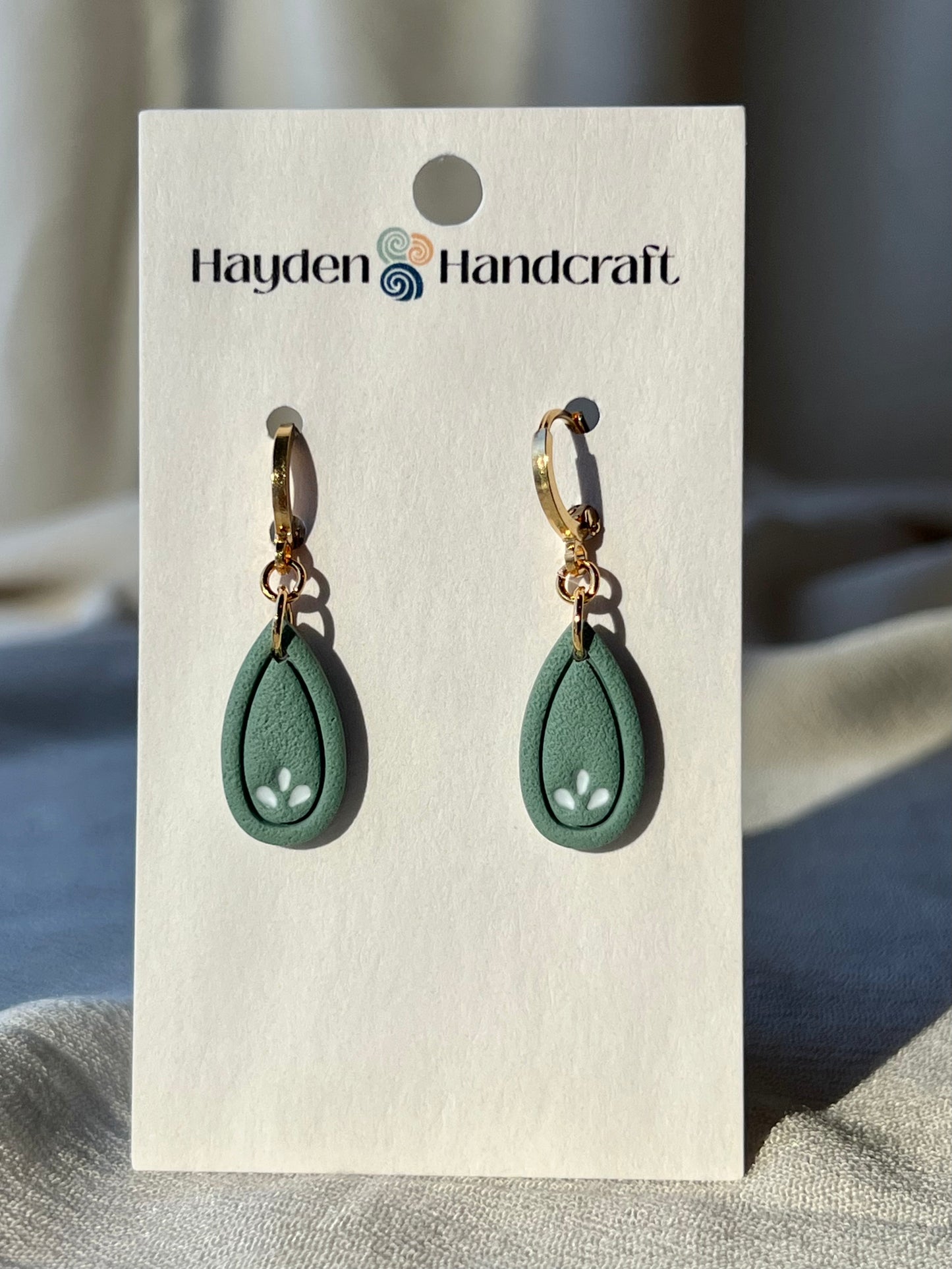 Seafoam Teardrop Earrings