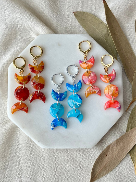 Moon Phase Earrings