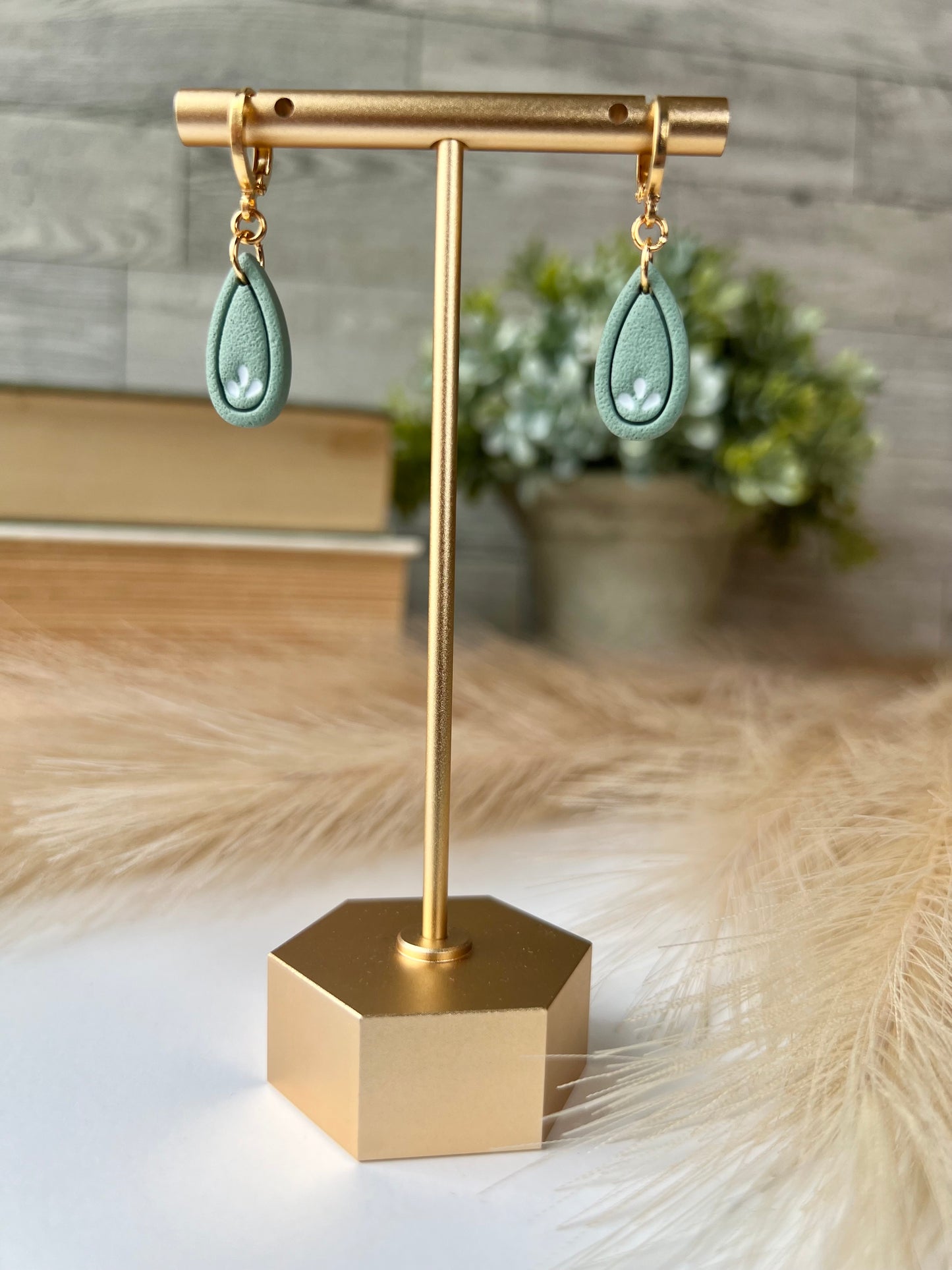 Seafoam Teardrop Earrings