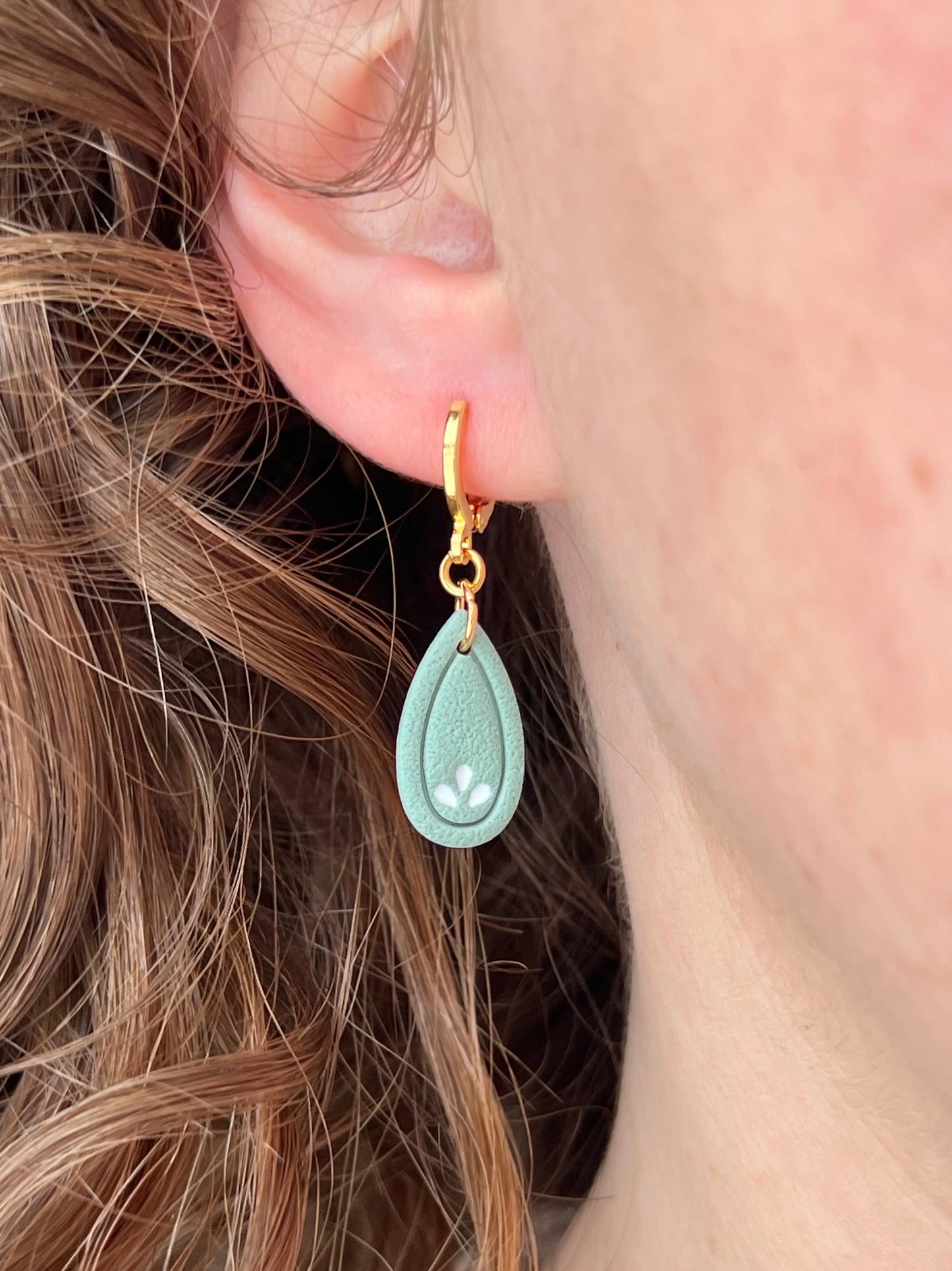 Seafoam Teardrop Earrings