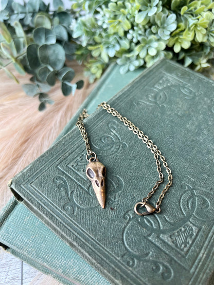 Raven Skull Necklace