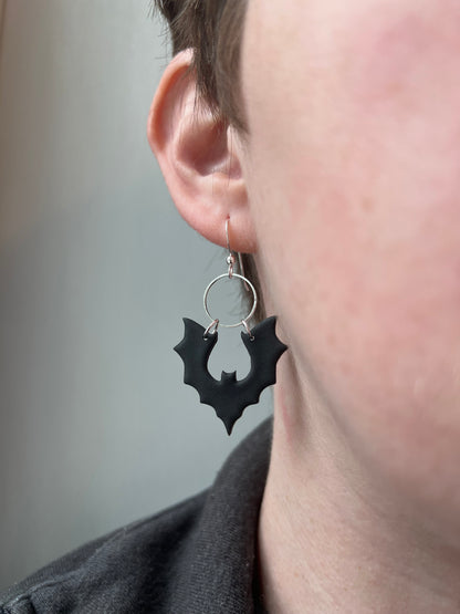 Hanging Bat Earrings