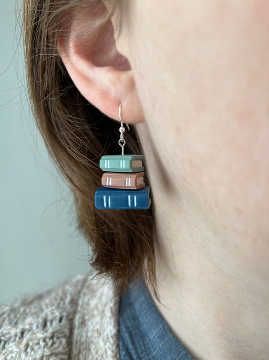 Book Stack Earrings