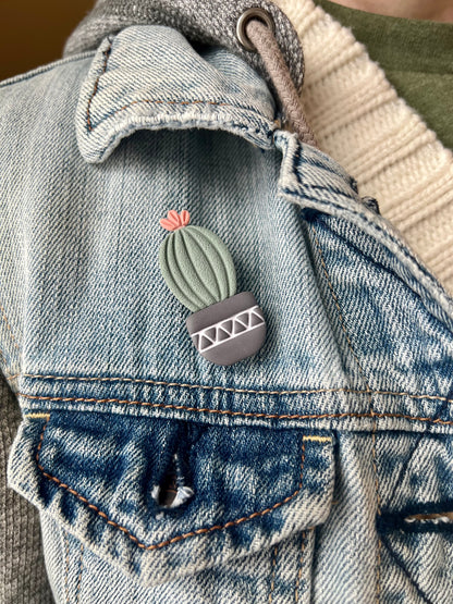 Balloon Cactus Pin