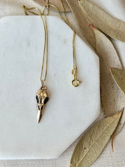 Raven Skull Necklace