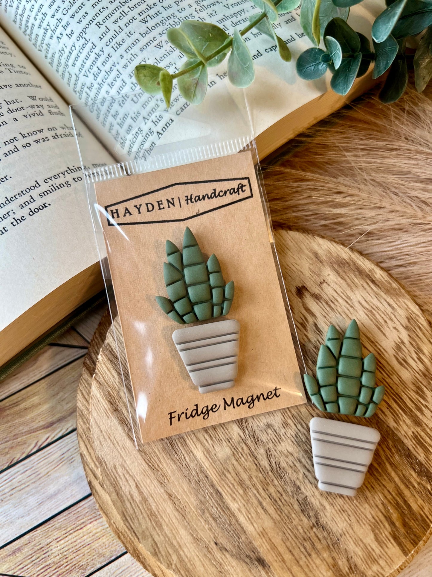 faux succulent magnets Snake Plant Magnet – Hayden Handcraft