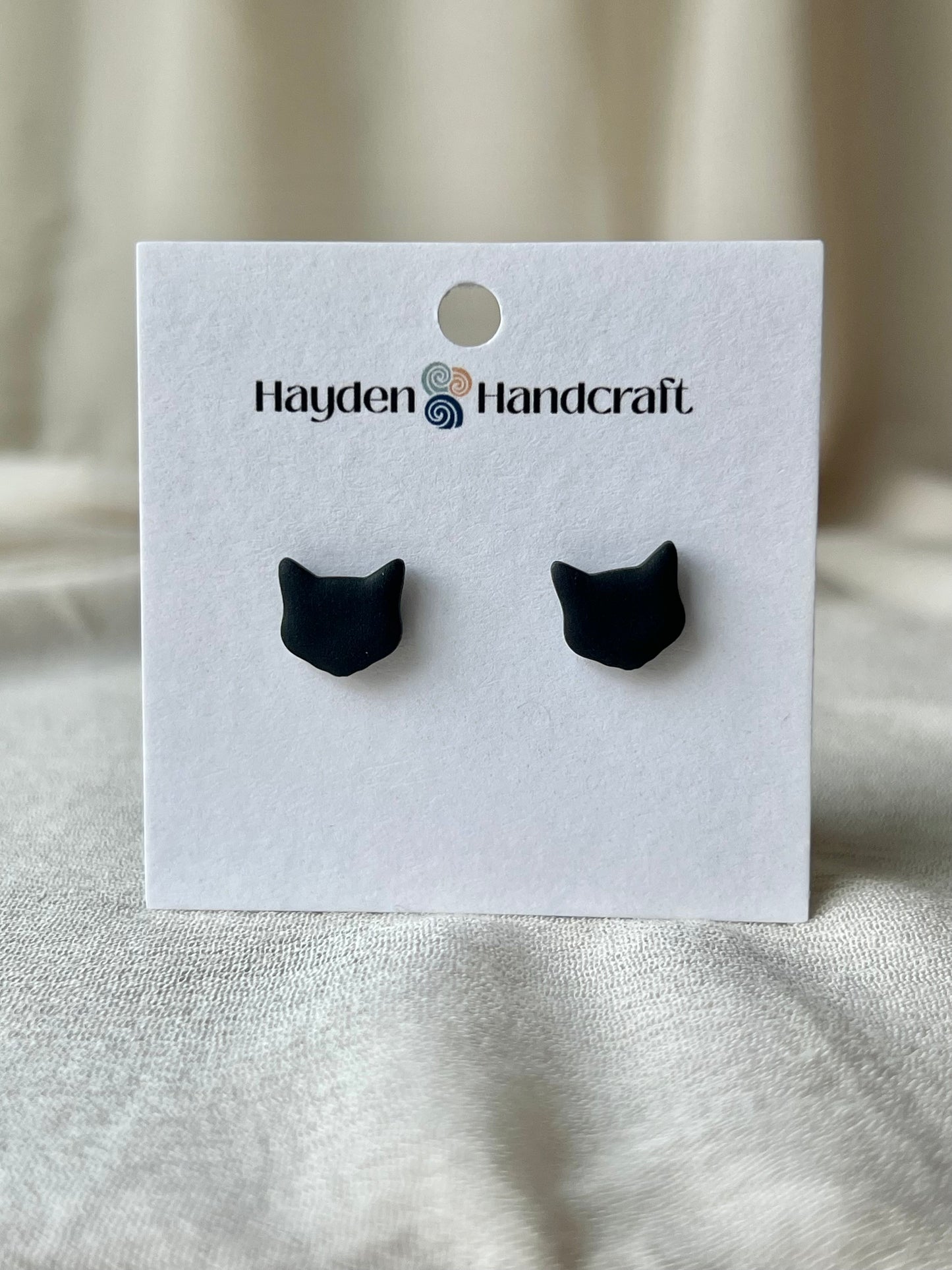 Black Cat Studs