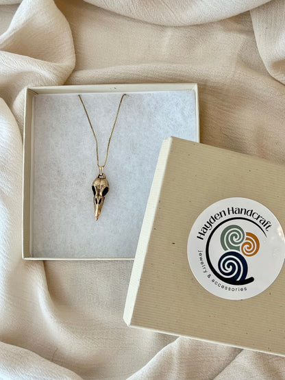 Raven Skull Necklace