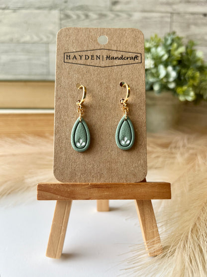 Seafoam Teardrop Earrings