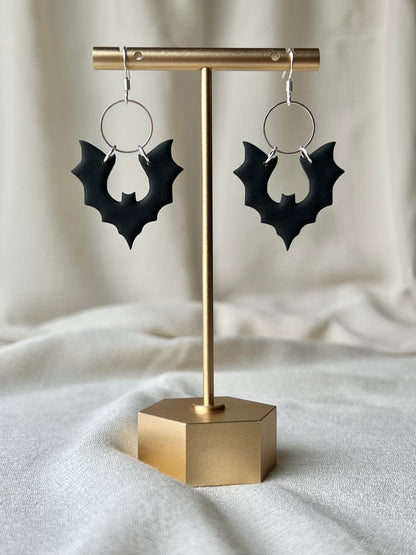 Hanging Bat Earrings