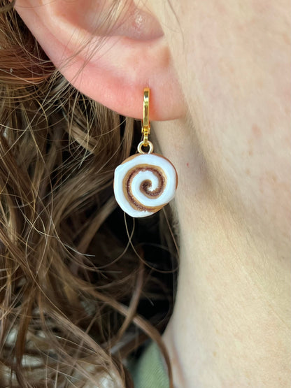 Cinnamon Roll Earrings