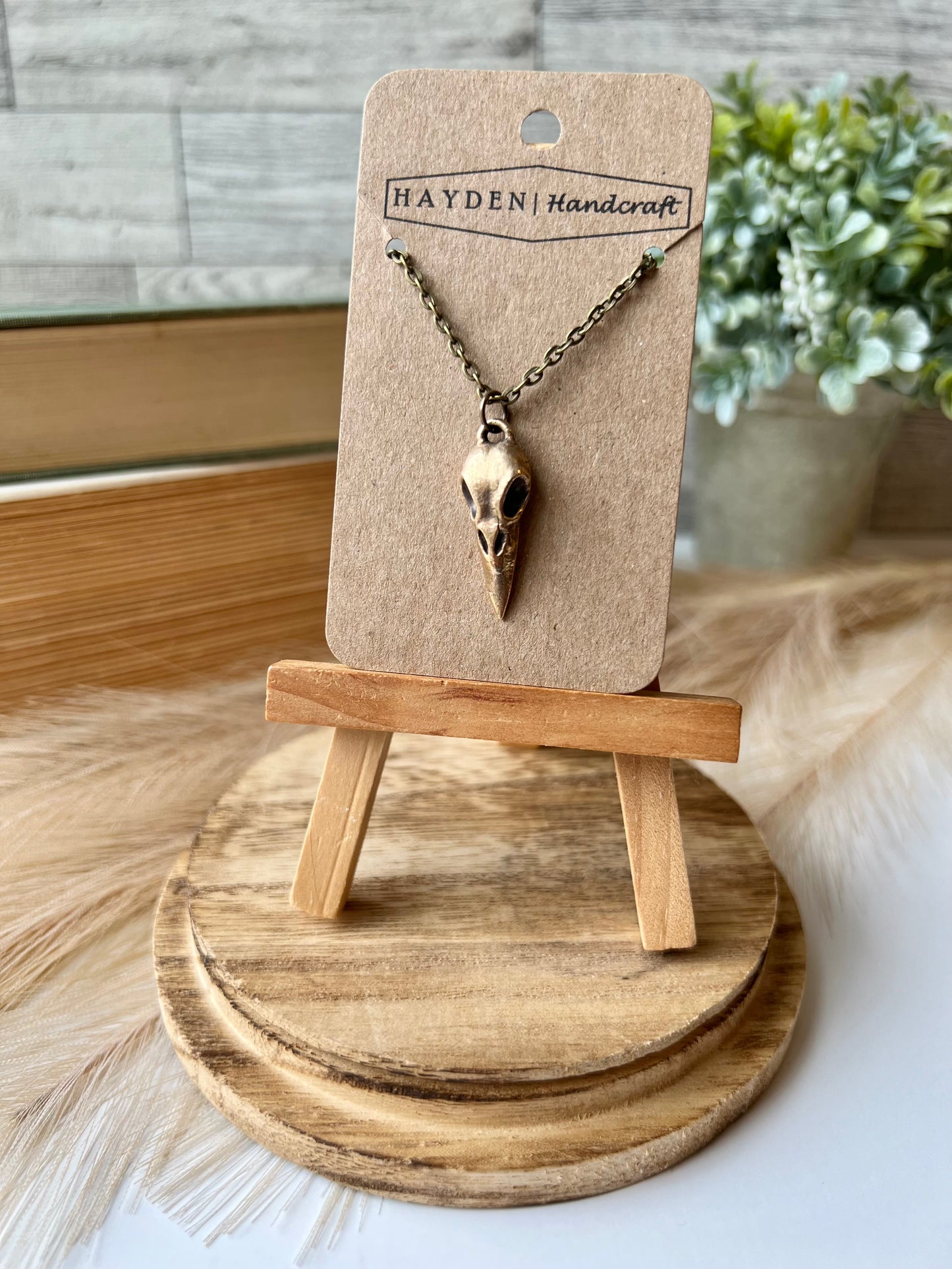 Raven Skull Necklace