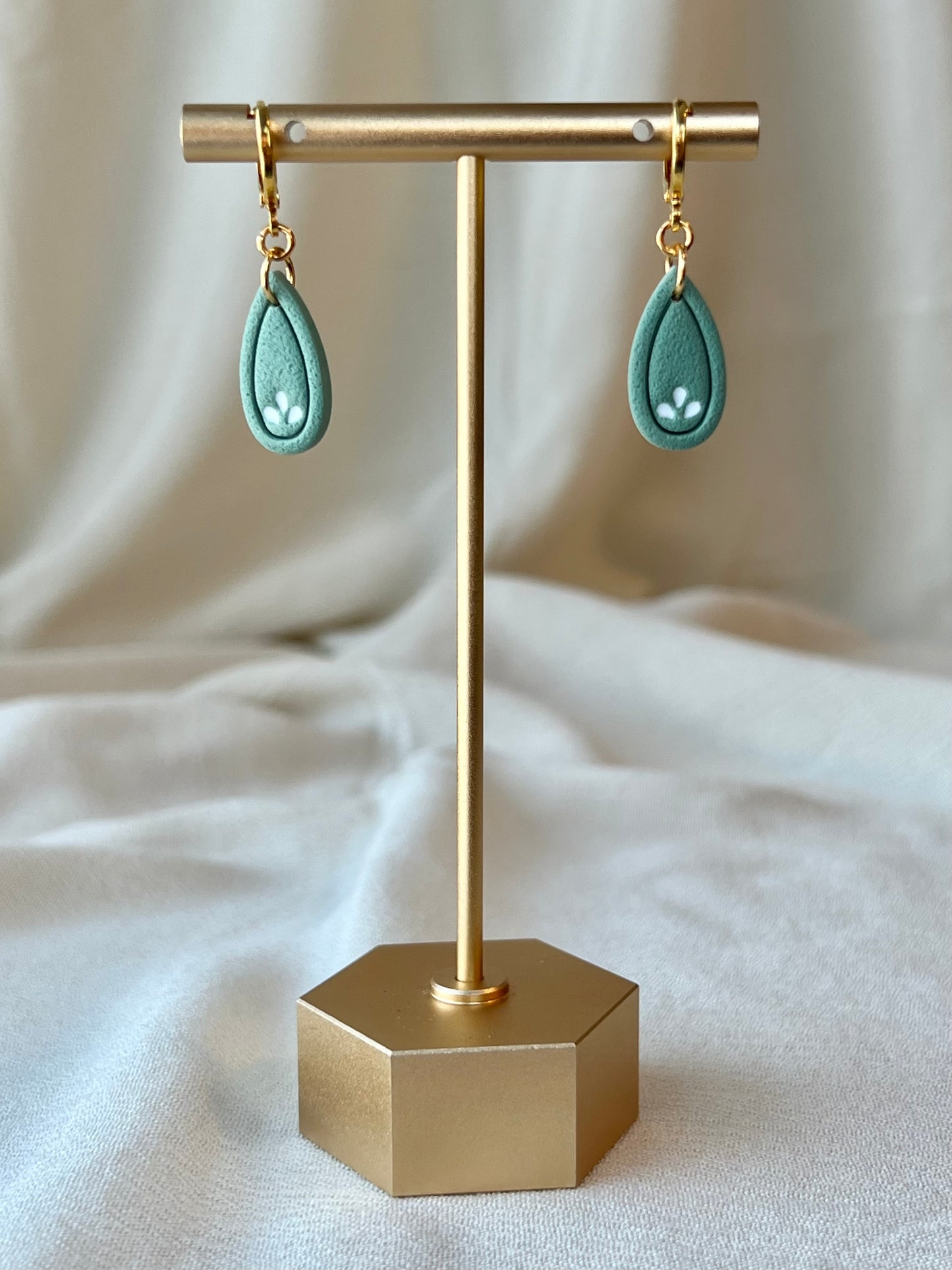 Seafoam Teardrop Earrings