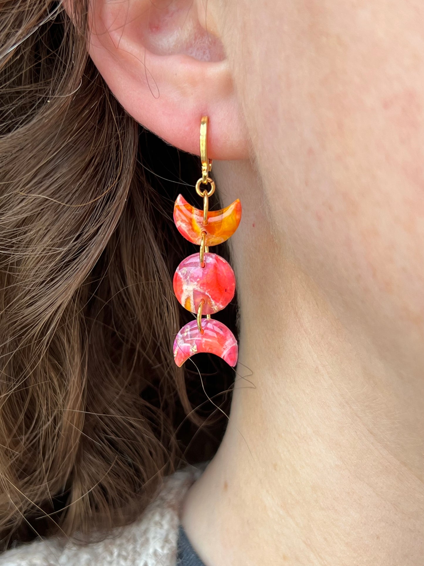Moon Phase Earrings