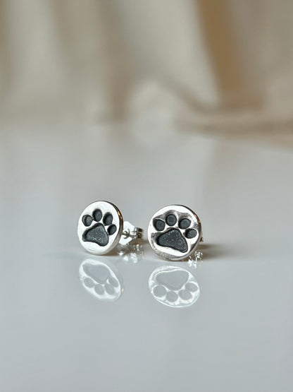 Paw Print Studs