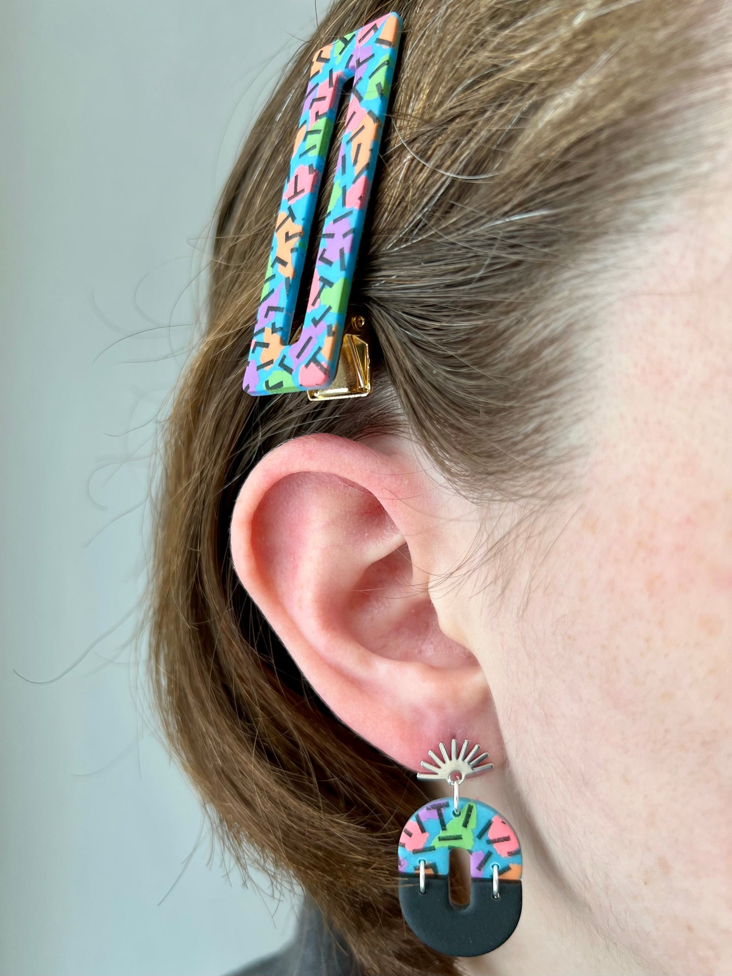 Retro Neon Sprinkles Earrings