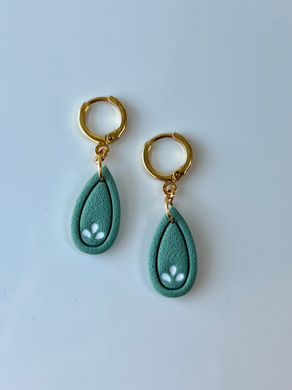 Seafoam Teardrop Earrings