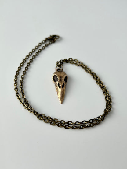 Raven Skull Necklace