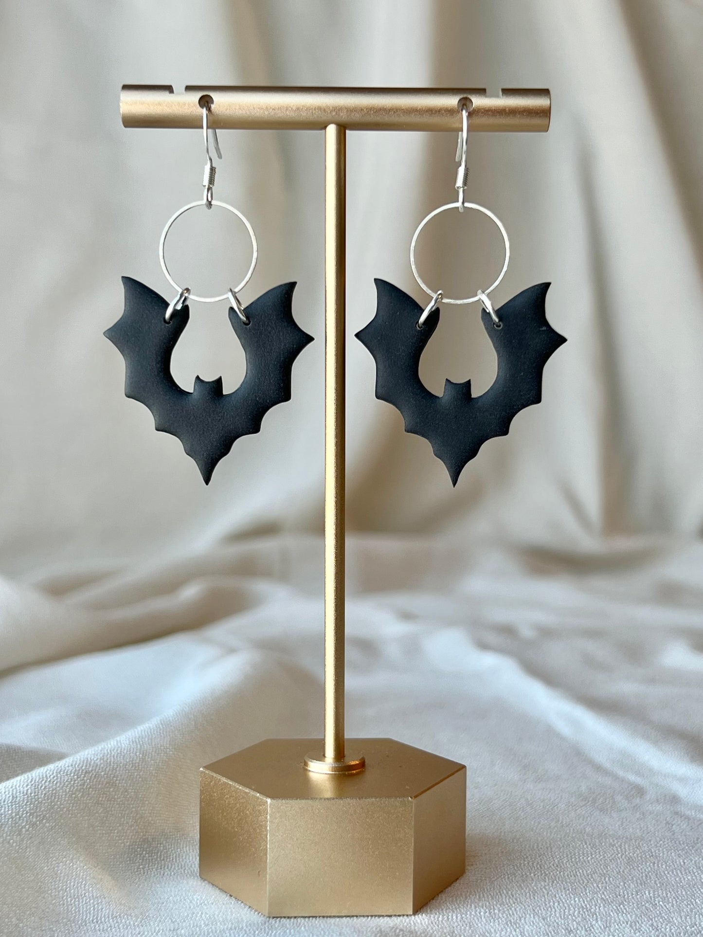 Hanging Bat Earrings