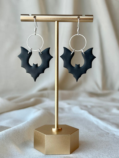 Hanging Bat Earrings