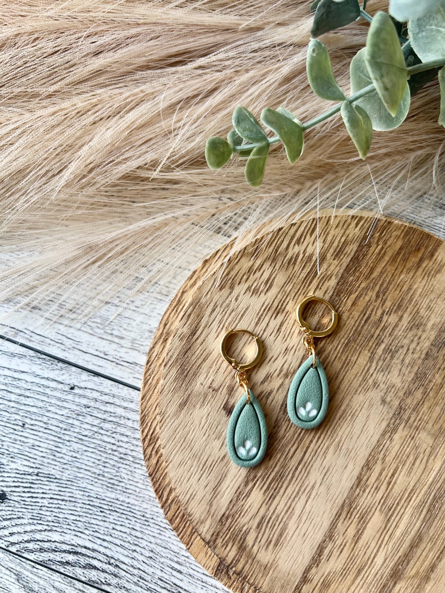 Seafoam Teardrop Earrings