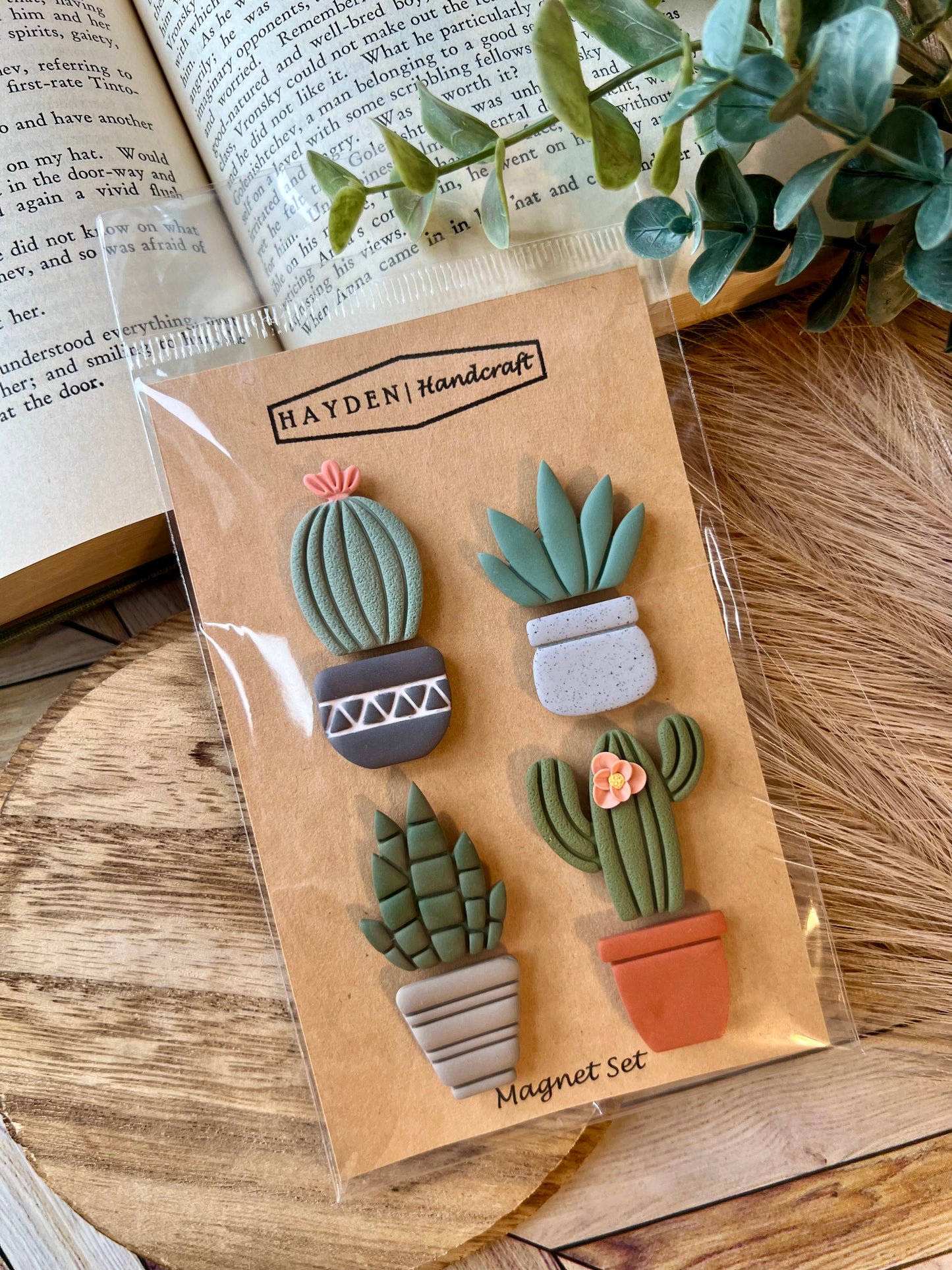 Potted Plants Magnet Set