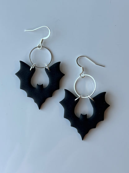 Hanging Bat Earrings