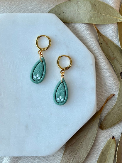 Seafoam Teardrop Earrings