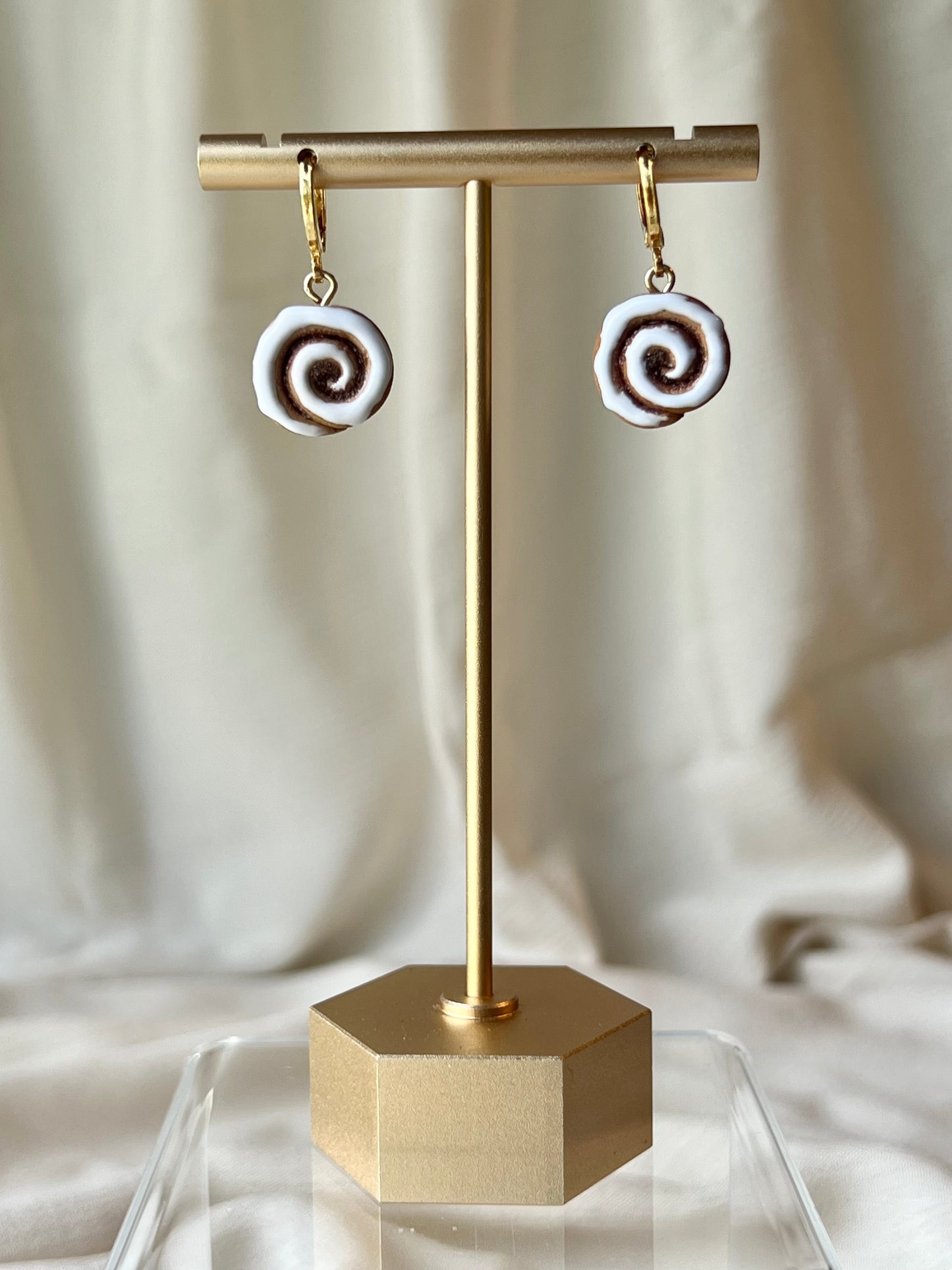 Cinnamon Roll Earrings