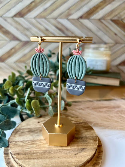 air plant earrings Balloon Cactus Earrings