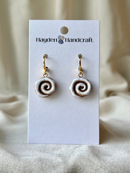 Cinnamon Roll Earrings