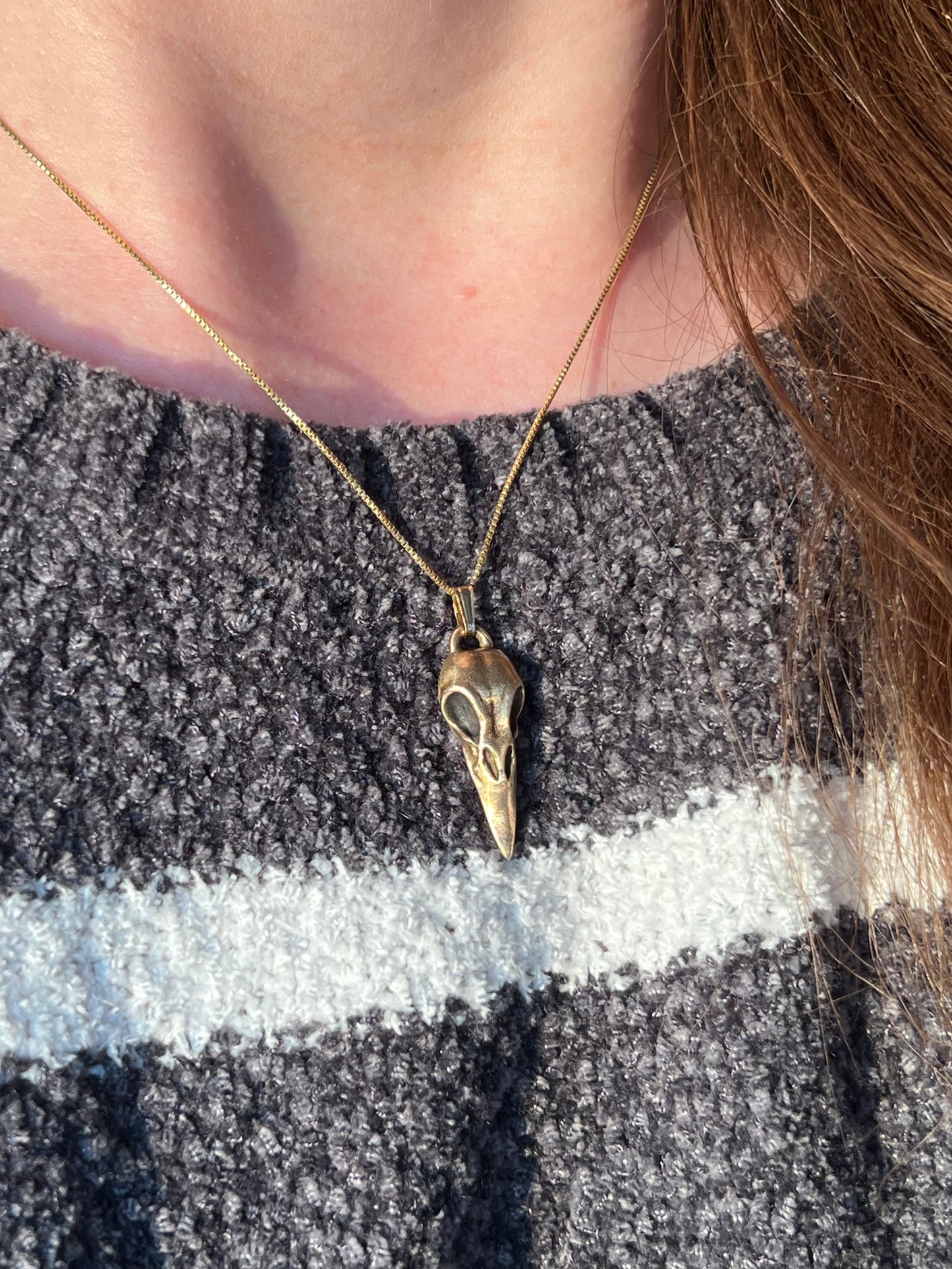 Raven Skull Necklace