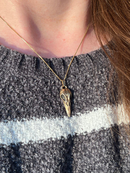 Raven Skull Necklace