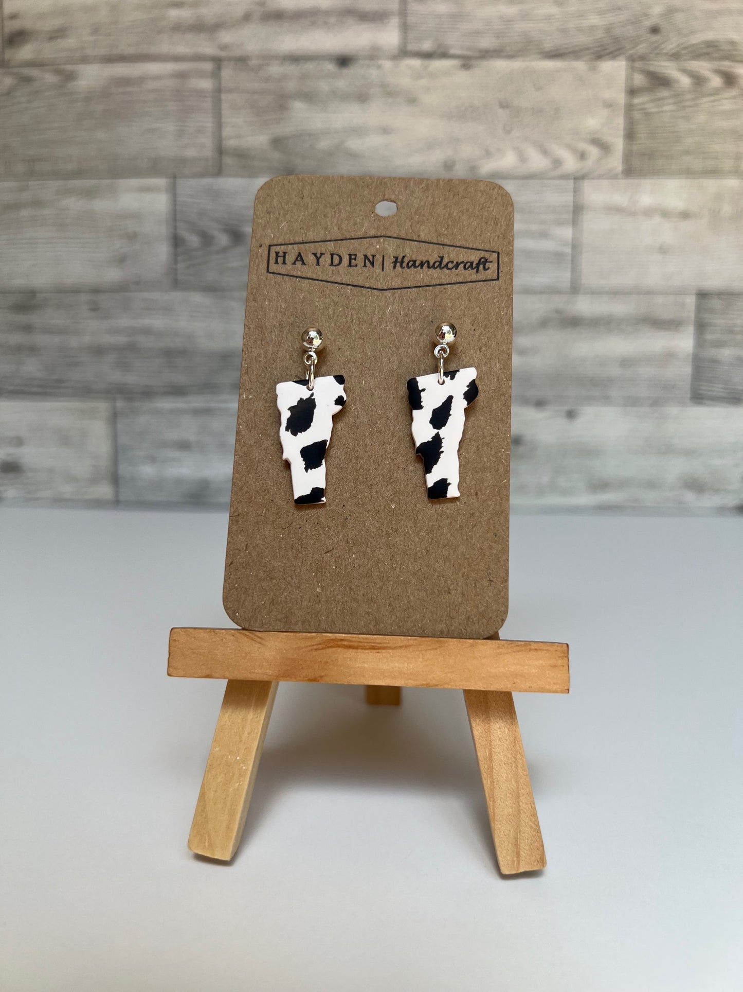 Cow Print Vermont Earrings