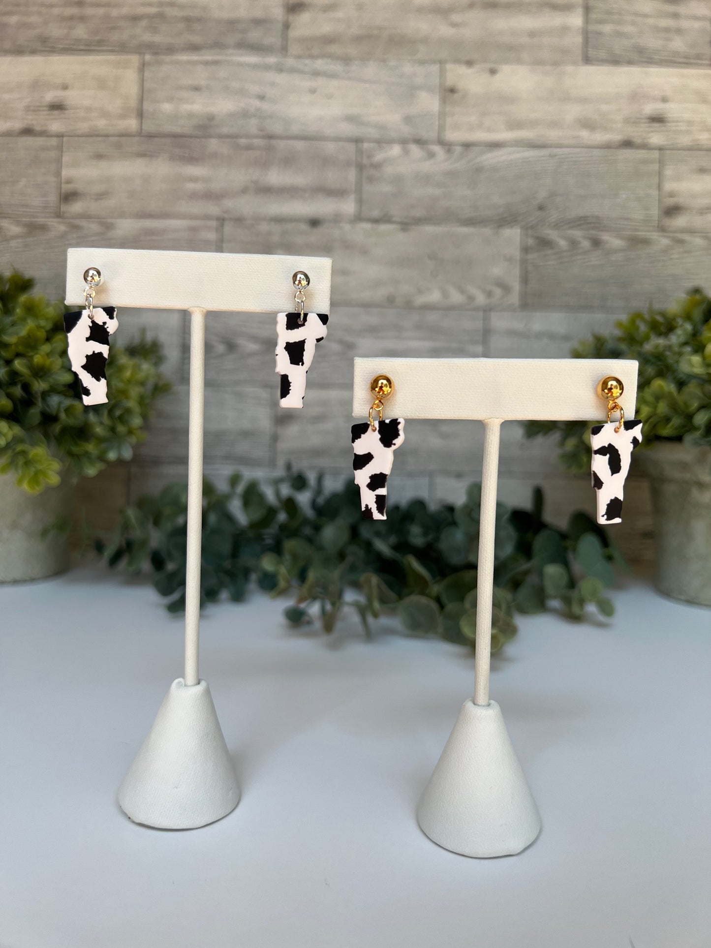 Cow Print Vermont Earrings