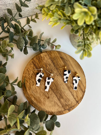 Cow Print Vermont Earrings