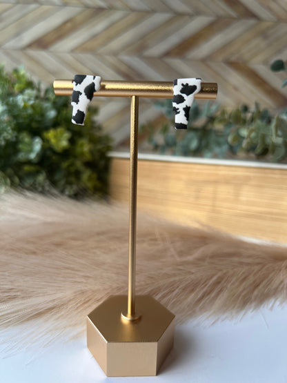 Cow Print Vermont Studs