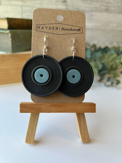 Vinyl Record Earrings