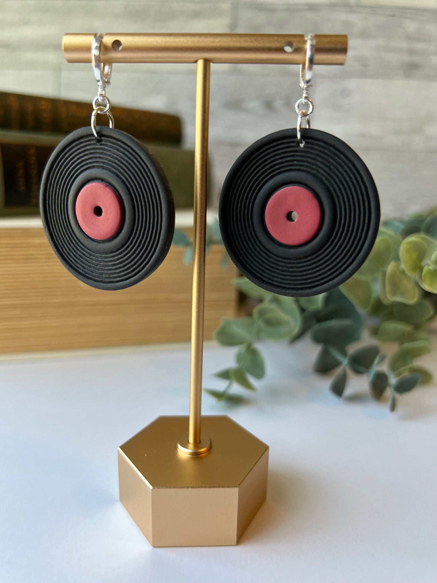 Vinyl Record Earrings