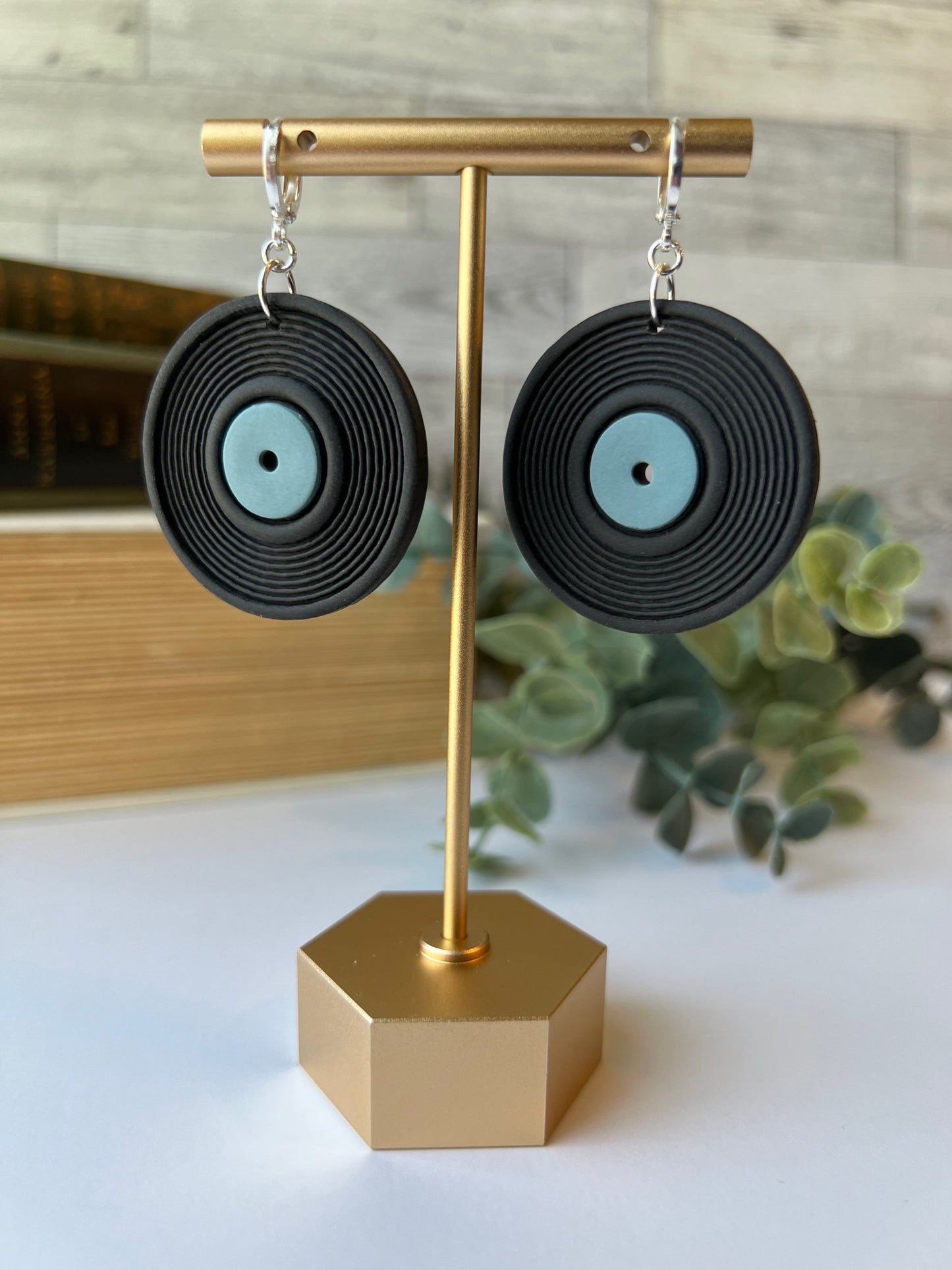 Vinyl Record Earrings