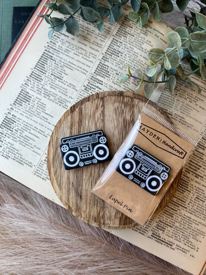 Boombox Pin